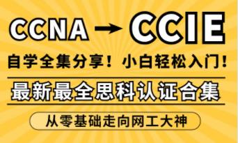 思科认证CCNA+CCNP+CCIE零基础小白入门